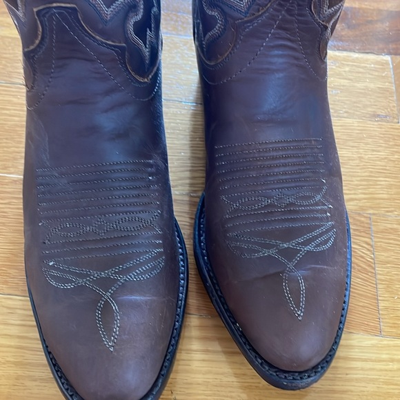 J.  Chisolm Size 8 Men’s Premium  Brown Cowboy Boots. - Picture 5 of 11